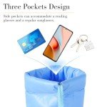 2-Pack Soft Sunglasses Pouch with Drawstring Closure