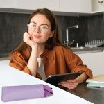 10-Pack Soft Leather Eyeglass Cases for Men