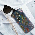 Ethnic Owl Sunglasses Case with Squeeze Top
