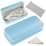 SmartTop Hard Shell Eyeglass Case with Cleaning Cloth