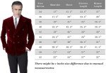 Men's Brown Velvet Double Breasted Blazer Jacket