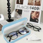 SmartTop Hard Shell Eyeglass Case with Cleaning Cloth