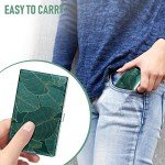 Swooflia Slim Metal Card Holder - Tropical Leaves