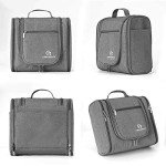 Extra Large Men's Hanging Toiletry Bag - Light Grey