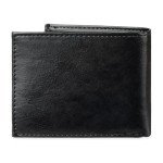 Levi's Men's Slim Leather Wallet - Charcoal Black