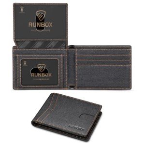 Slim RFID Leather Wallet for Men with Gift Box