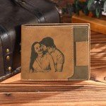 Personalized Engraved Leather Wallets for Men
