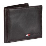 Tommy Hilfiger Brown Leather Bifold Wallet for Men