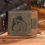 Personalized Engraved Leather Wallets for Men