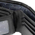 Levi's Men's Slim Leather Wallet - Charcoal Black