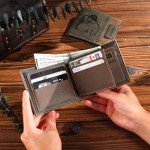 Personalized Engraved Leather Wallets for Men