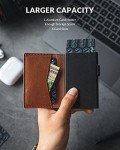 VULKIT Men's Slim RFID Wallet for 11 Cards