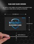 6-Pack RFID Blocking Wallet Protectors - Black