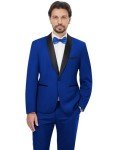 Royal Blue Slim Fit Tuxedo Jacket for Men