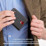 Slim RFID Leather Wallet for Men with Gift Box