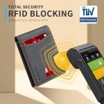 Slim RFID Leather Wallet for Men with Gift Box
