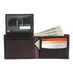 Tommy Hilfiger Brown Leather Bifold Wallet for Men