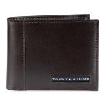 Tommy Hilfiger Men's Slim Leather Bifold Wallet