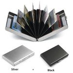 Men's Stylish Anti-Magnetic Metal Card Holder Set