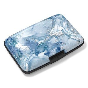 Slim RFID Blocking Aluminum Credit Card Holder - Blue