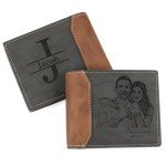 Personalized Slim Leather Wallet for Men