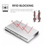 Men's Stylish Anti-Magnetic Metal Card Holder Set
