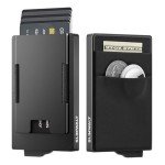 Slimwalt Men's RFID Minimalist Wallet in Black