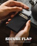 DUGRAFT Slim Aluminum RFID Card Holder Wallet - Black