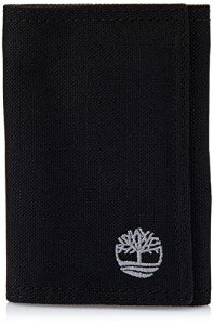 Timberland Men's Black Trifold Nylon Wallet