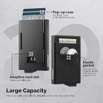 Slimwalt Men's RFID Minimalist Wallet in Black