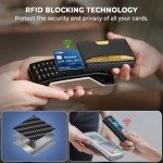 Men's Slim Wallet with Money Clip and RFID Protection