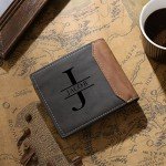 Personalized Slim Leather Wallet for Men