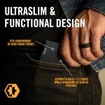 Royal Black Minimalist Slim Wallet for Men