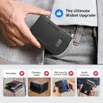 Slimwalt Men's RFID Minimalist Wallet in Black