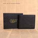 Men’s RFID Blocking Genuine Leather Bifold Wallet