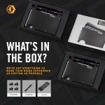 Royal Black Minimalist Slim Wallet for Men