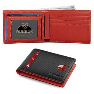 Slim RFID Blocking Leather Wallet for Men