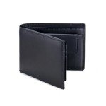 Men's RFID Blocking Slim Leather Wallet with Coin Pocket