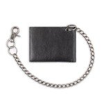 Dickies Men's Slimfold Wallet with Chain - Black