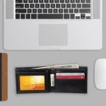 Dickies Men's Slimfold Wallet with Chain - Black