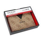 Guess Men's Classic Brown Bifold Wallet