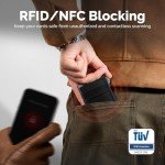 Slim RFID Blocking Men's Wallet with Money Clip