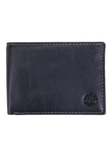 Timberland Men's RFID Leather Wallet in Navy Blue