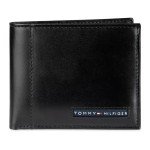 Tommy Hilfiger Men's Sleek Black Bifold Wallet