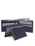 Timberland Men's RFID Leather Wallet in Navy Blue