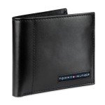 Tommy Hilfiger Men's Sleek Black Bifold Wallet