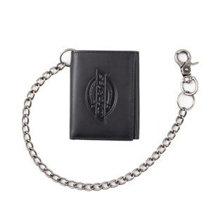 Dickies Men's Black Trifold Chain Wallet