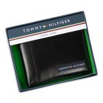 Tommy Hilfiger Men's Sleek Black Bifold Wallet