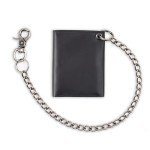 Dickies Men's Black Trifold Chain Wallet