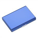 Slim RFID Blocking Metal Credit Card Holder - Blue